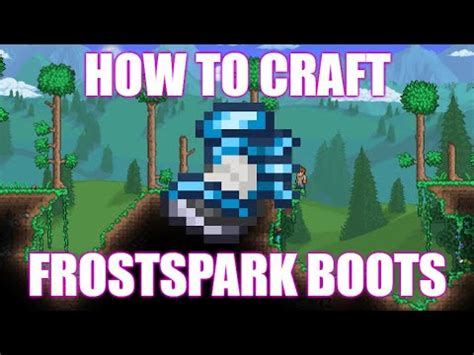 How to make frostspark boots - The Frost armor is a Hardmode armor set that grants the ability to inflict Frostbite / Frostburn on enemies with melee or ranged attacks when the whole set is worn, as well as causing all ranged and melee attacks to give off light. Frostbite is a variant of the Frostburn debuff that deals 25 DPS instead of 8. On the PC version, Console version, Old-gen console …